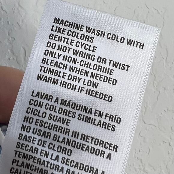 Blue Rain by Francesca's Crochet Fringe Boho Kassandra Sweater Tank Small Fairy - Picture 8 of 8